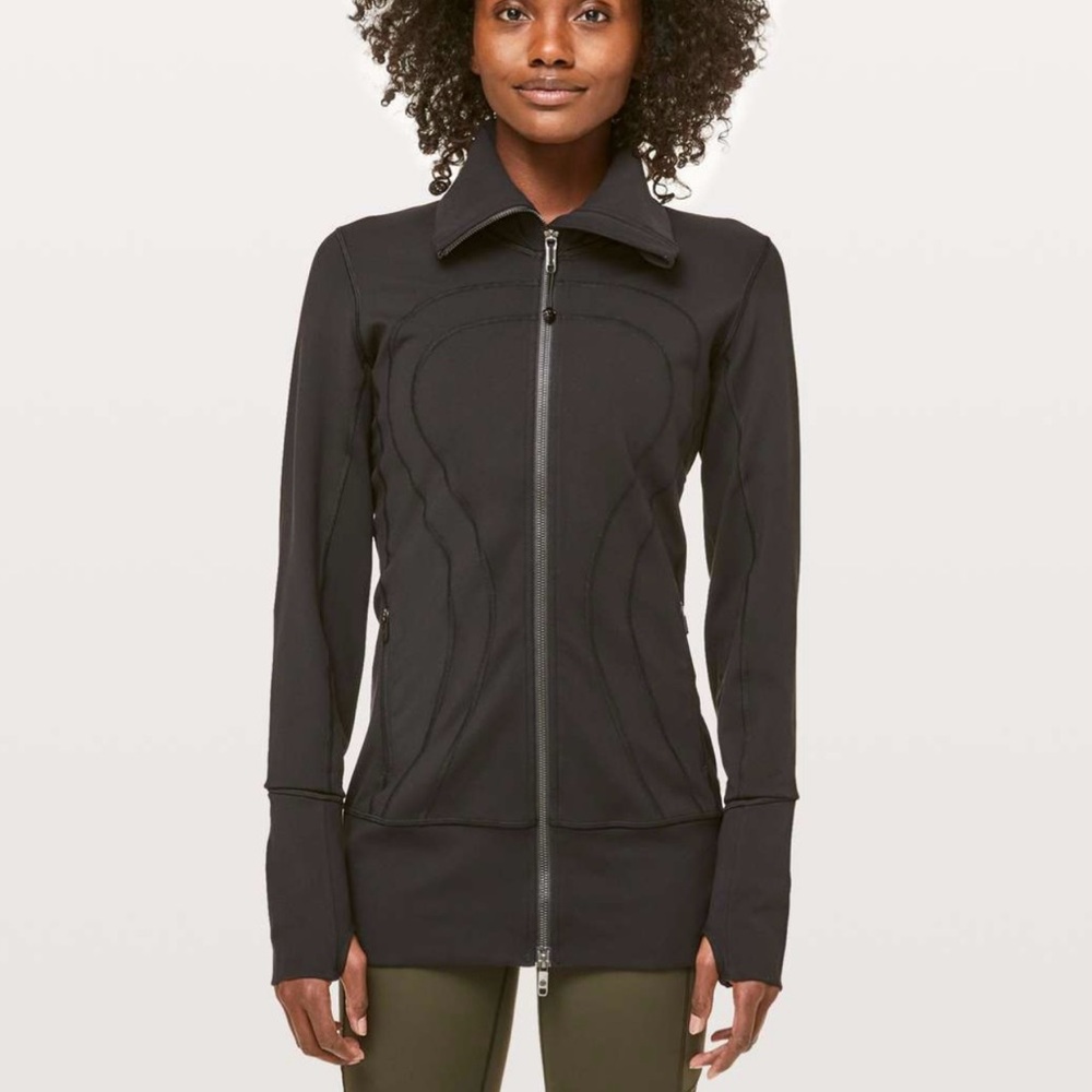 NWT lululemon in stride black jacket size 12